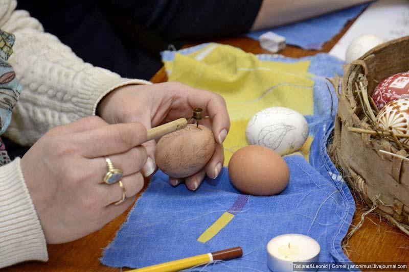 Велікодная пісанка ў філіяле Веткаўскага музея